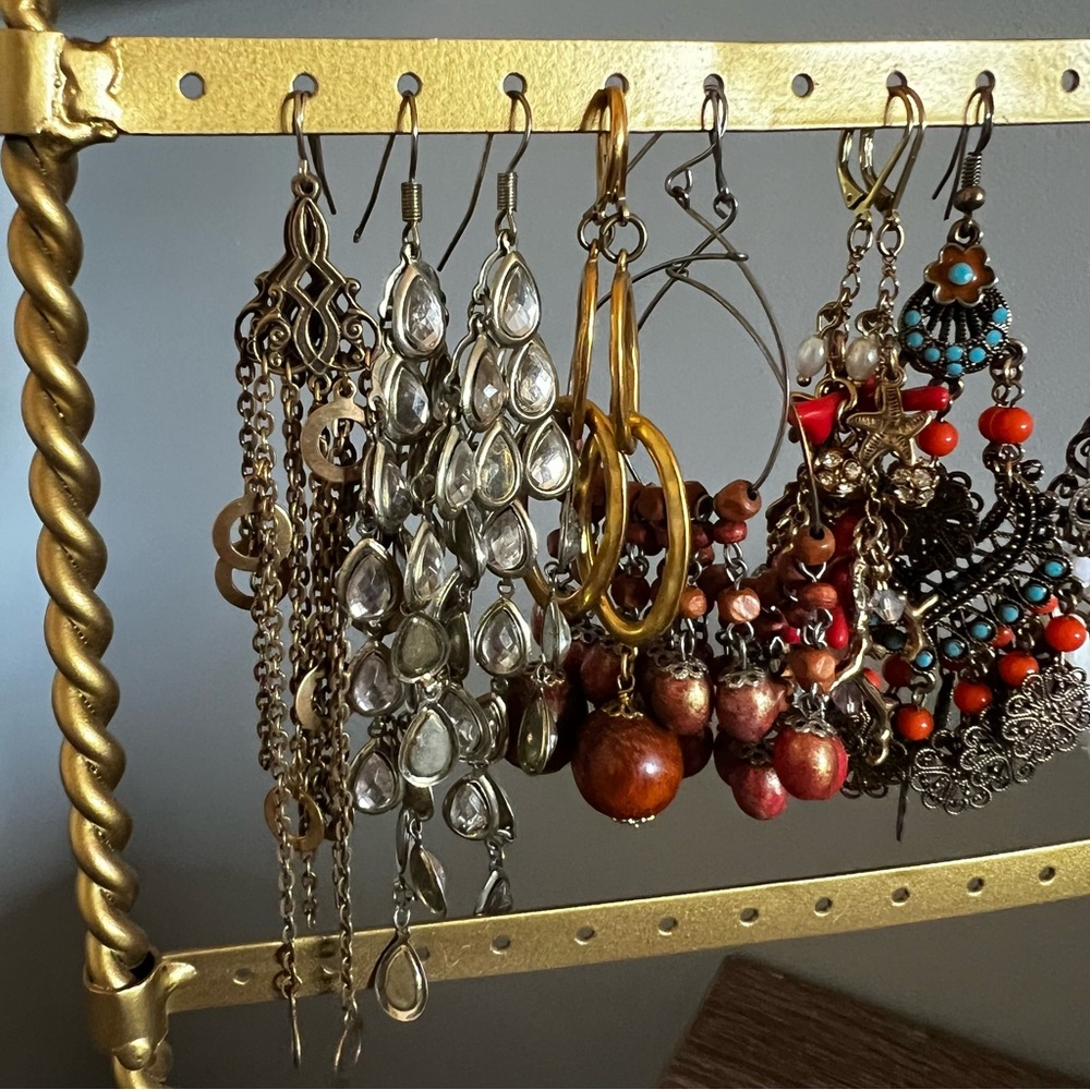 Assorted Gold Statement Earrings - image 8